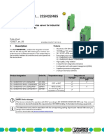 FL COMSERVER ... 232/422/485: Serial RS-232/422/485 Device Server For Industrial 10/100Base-T (X) Networks