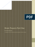 Brain Teasers and Solutions - Part One PDF