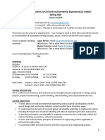 CE 003 - Introduction To Civil and Environmental Engineering (2 Credits) Spring 2020