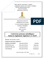 Calcul Des Poteaux Métalliques Selon Le Règlement Algérien C.C.M.97