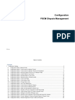 FSCM Dispute Mangagement Configuration