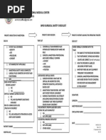 WHO Surgical Safety Checklist