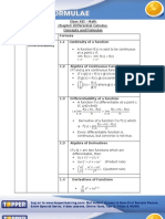 Class XII - Math Chapter: Differential Calculus: X C X C +