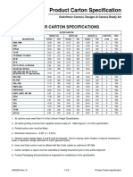 Product Carton Specification