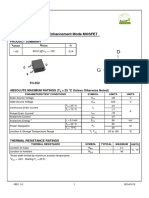 P-Channel Logic Level Enhancement Mode MOSFET: Product Summary