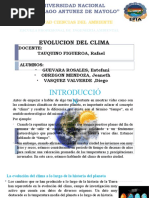 Evolucion Del Clima