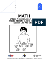 Math 6 DLP 4 - Naming A Decimal For A Given Model - Region - Blocks, Money, Number Line and Grid