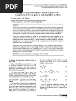 Design of Composite Columns Based On Eurocode - Comparison Between General and Simplified Methods