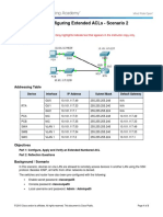 4.1.1.11 Packet Tracer - Configuring Extended ACLs Scenario 2 - Instructor