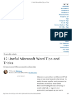 12 Useful Microsoft Word Tips and Tricks