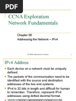 Ccna Exploration Network Fundamentals: Addressing The Network - Ipv4