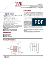 Features Descriptio: LTC4002 Standalone Li-Ion Switch Mode Battery Charger