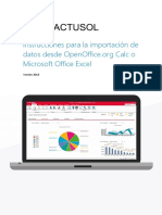 FACTUSOL Importacion Excel Calc