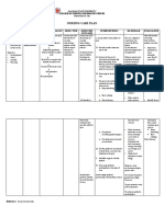 Nursing Care Plan: Cues Nursing Diagnosis Pathophysiology Obje Ctive Expected Outcome Interventions Rationale Evaluation