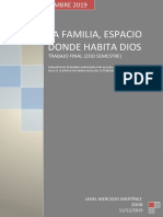 La Familia, Espacio Donde Habita Dios