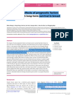 (14796821 - Endocrine-Related Cancer) Time-Varying Effects of Prognostic Factors Associated With Long-Term Survival in Breast Cancer