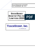 2020 QuickBooks Desktop Pro For Lawyers Manual