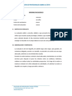 Informe Psicologico Modelo