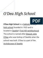 O'Dea High School Is A Catholic All Boys