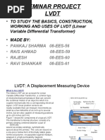 Seminar Project LVDT: - To Study The Basics, Construction