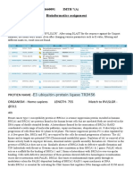 Bioinformatics Assignment: Medha Banerjee 1660091 IMTH-7 (A)