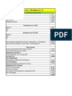 Problem Set 1 (Problem No-3) : Inventories As On 1.4.2012