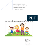 Planificación Centrada en El Niño y La Niña