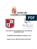 Olimpiadas Química CyL 1996-1997 Hasta El 2015-2016