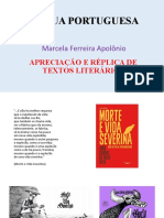 Apreciação e Réplica de Textos Literarios