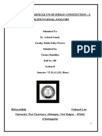 Abrogation of Article 370 of Indian Constitution: A Politico-Legal Analysis