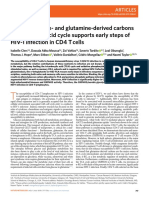 Entry of Glucose - and Glutamine-Derived Carbons Into The Citric Acid Cycle Supports Early Steps of HIV-1 Infection in CD4 T Cells