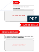 Concurso Biblico Livro de Neemias, Ester e Jó