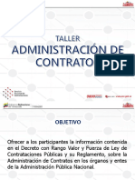 Taller Administración de Contratos DG