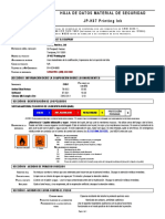 Hoja de Datos Material de Seguridad JP-K67 Printing Ink