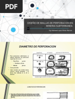 Diseño de Mallas de Perforacion en Mineria Subterranea