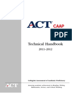 Assessing Academic Achievement in Reading, Writing, Mathematics, Science, and Critical Thinking - ACT