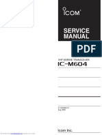 Service Manual: VHF Marine Transcever