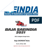 eBAJA SAEINDIA - 2021 - RULEBOOK - Rel 01 - Rev - 01 PDF