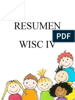 WISC IV. Cuadro Resumen