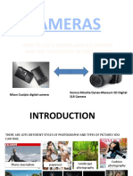 Cameras: How To Use A Digital and SLR Camera and The Differences Between Them