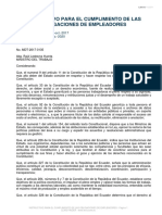 AM No. 135 INSTRUCTIVO PARA EL CUMPLIMIIENTO DE LAS OBLIGACIONES DE EMPLEADORES