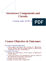 Microwave Components and Circuits: Course Code: ECPC 25