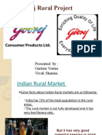 Godrej Rural Project: Presented By: Garima Verma Vivek Sharma