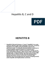 Hepatitis B, C and D