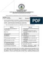 Teste 1 de Inf. Estatistica1 PDF