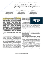 Design Optimization of Lms-Based Adaptive Equalizer For Zigbee Systems With Fading Channels