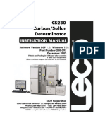 CS230 Carbon/Sulfur Determinator: Instruction Manual