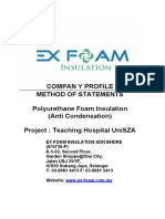 Method of Statements PU Foam