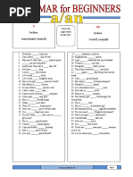 Consonant Sounds Vowel Sounds: Before Before