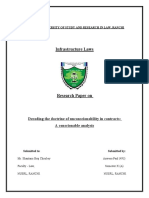 Infrastructure Laws: Decoding The Doctrine of Unconscionability in Contracts: A Conscionable Analysis